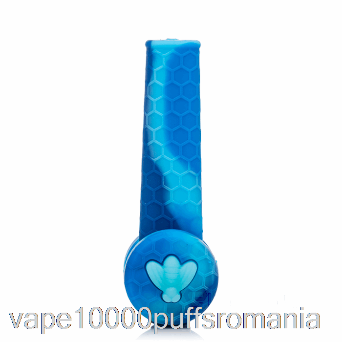 Vape Romania Stratus Trio Silicone Pipe Marble Blue (baby Blue/blue)